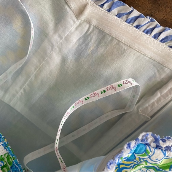 Lilly Pulitzer Strapless Top Hidden Zebra Floral 2 - Picture 8 of 12